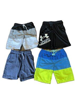 Lot of 4 Boys Shorts/Swim Trunks, Size M (8/10) and YMD